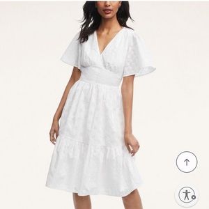 Brooks Brothers Cotton Voile Butterfly sleeve dress